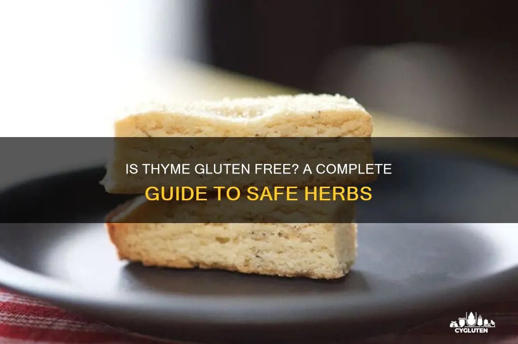 is thyme gluten free