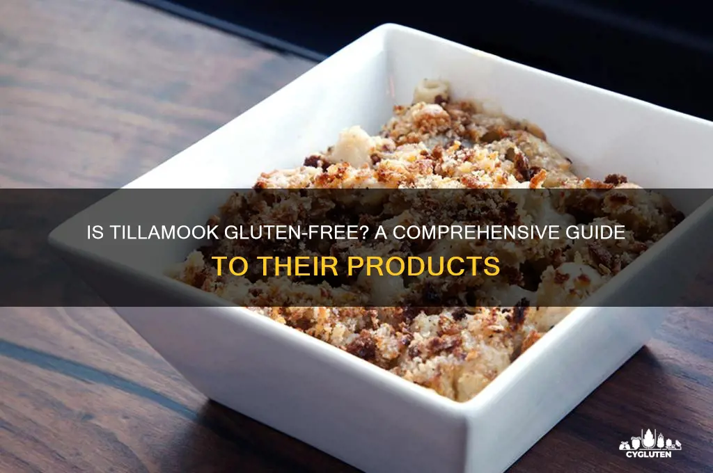 is tillamook gluten free