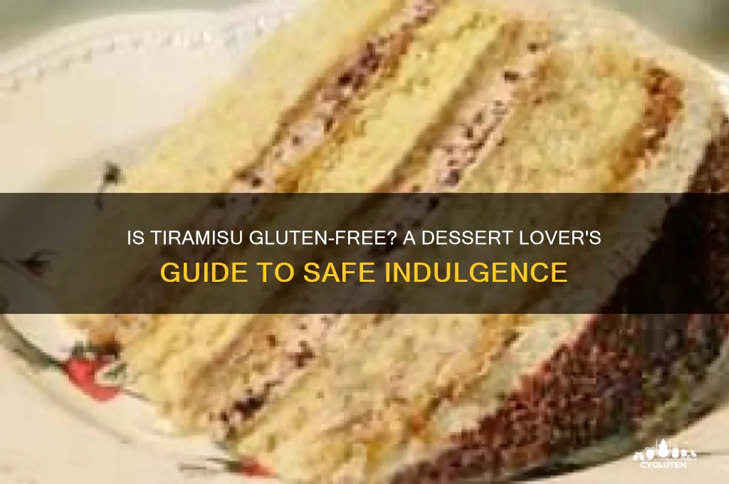 is tiramasu gluten free