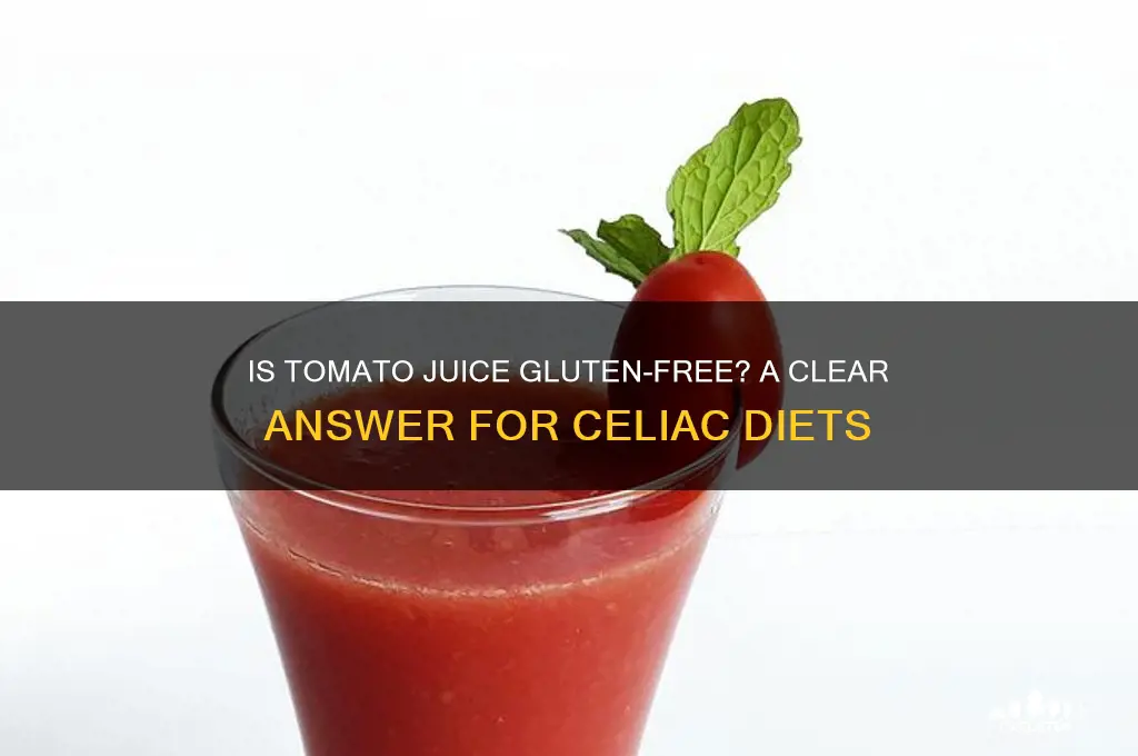 is tomato juice gluten free