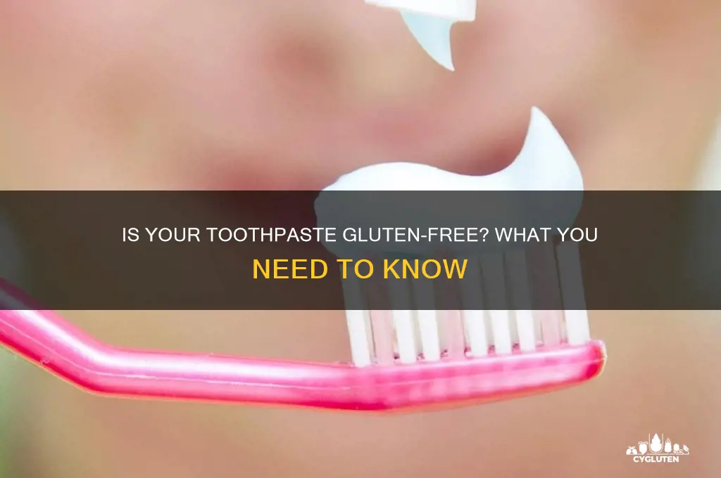 is toothpast gluten free