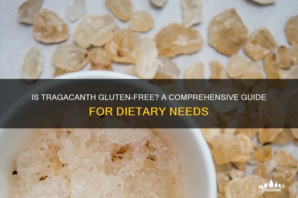 is tragacanth gluten free