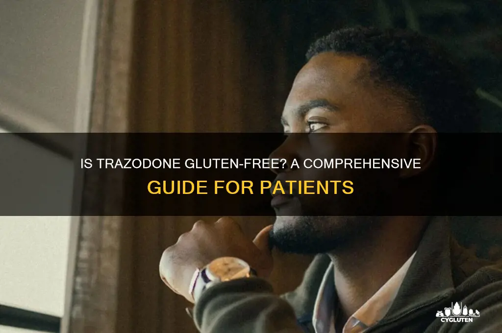 is trazodone gluten free
