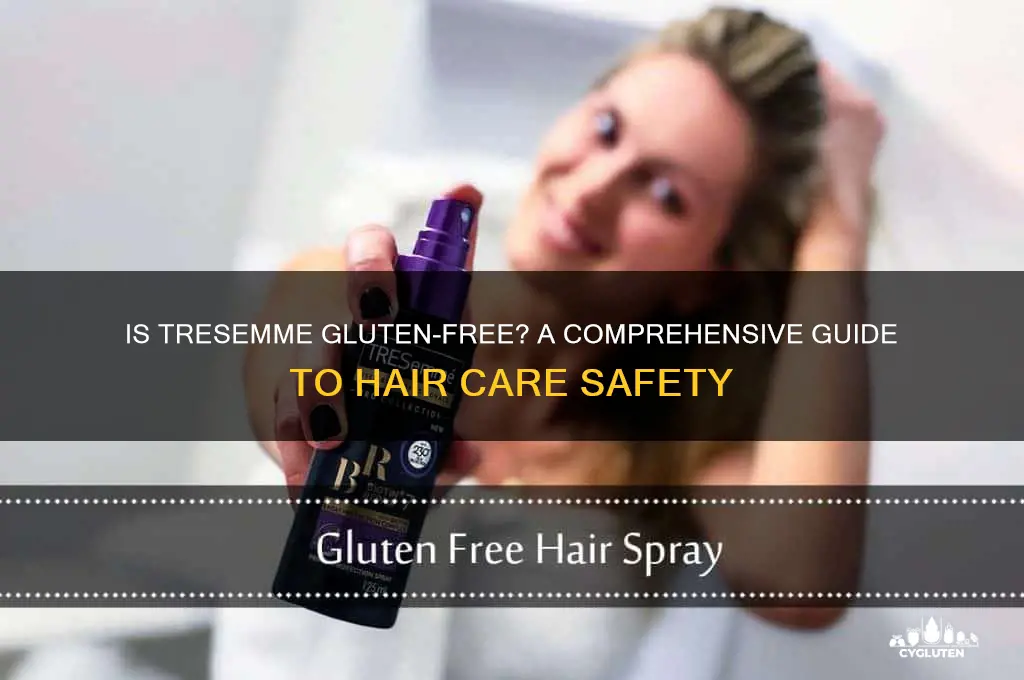 is tresemme gluten free