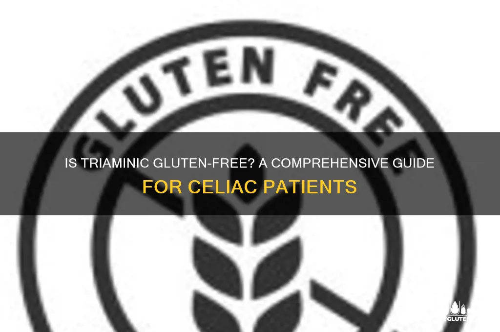is triaminic gluten free