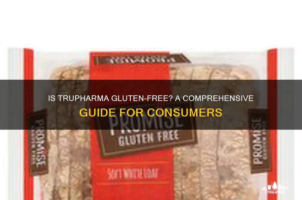 is trupharma gluten free