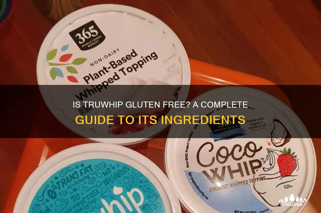 is truwhip gluten free