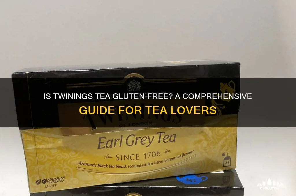 is twinings tea gluten free