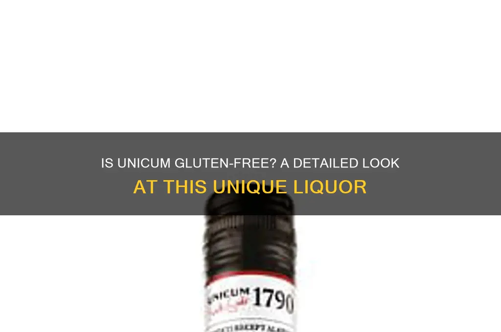 is unicum gluten free