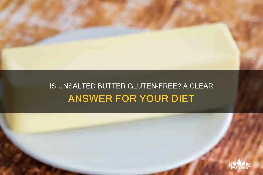 is unsalted butter gluten free