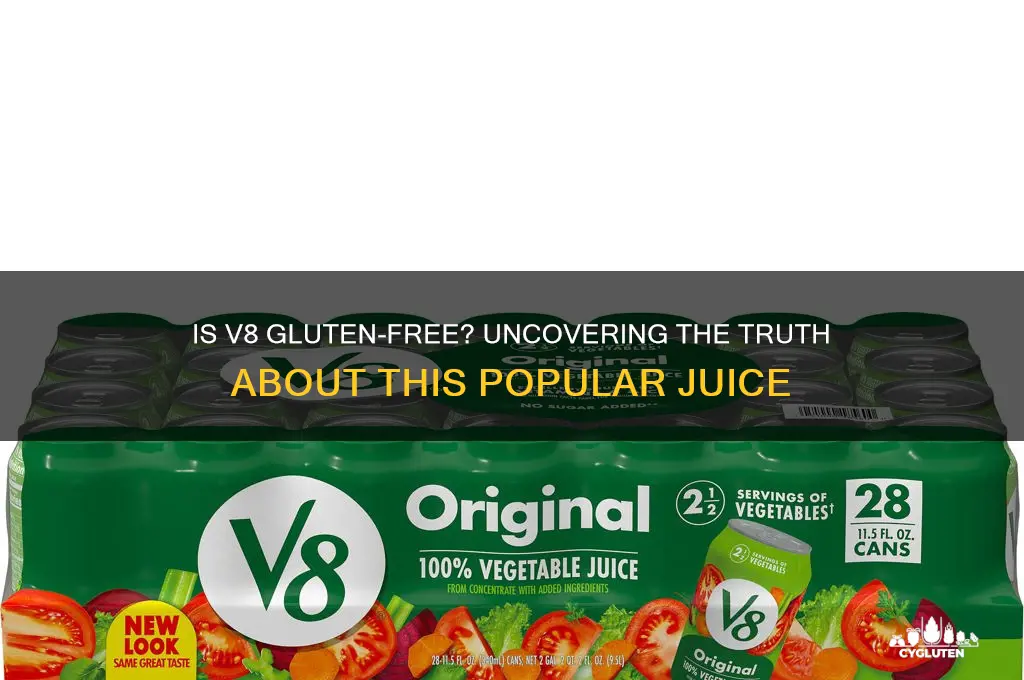 is v8 gluten free
