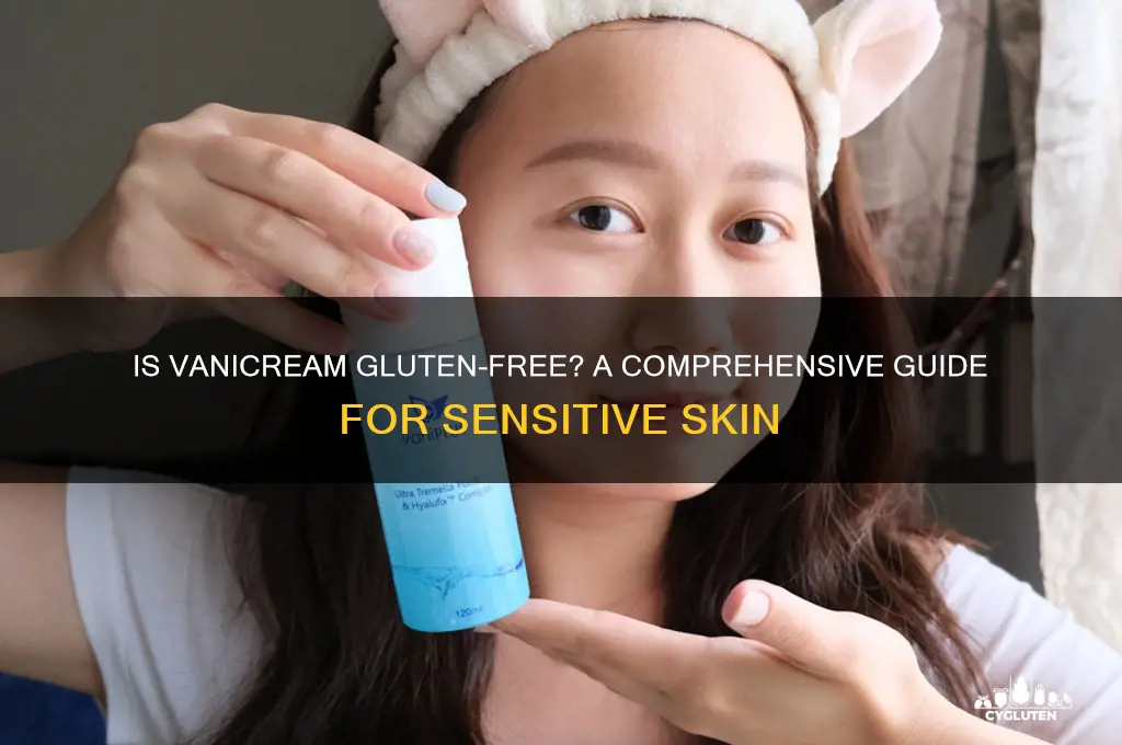 is vanicream gluten free