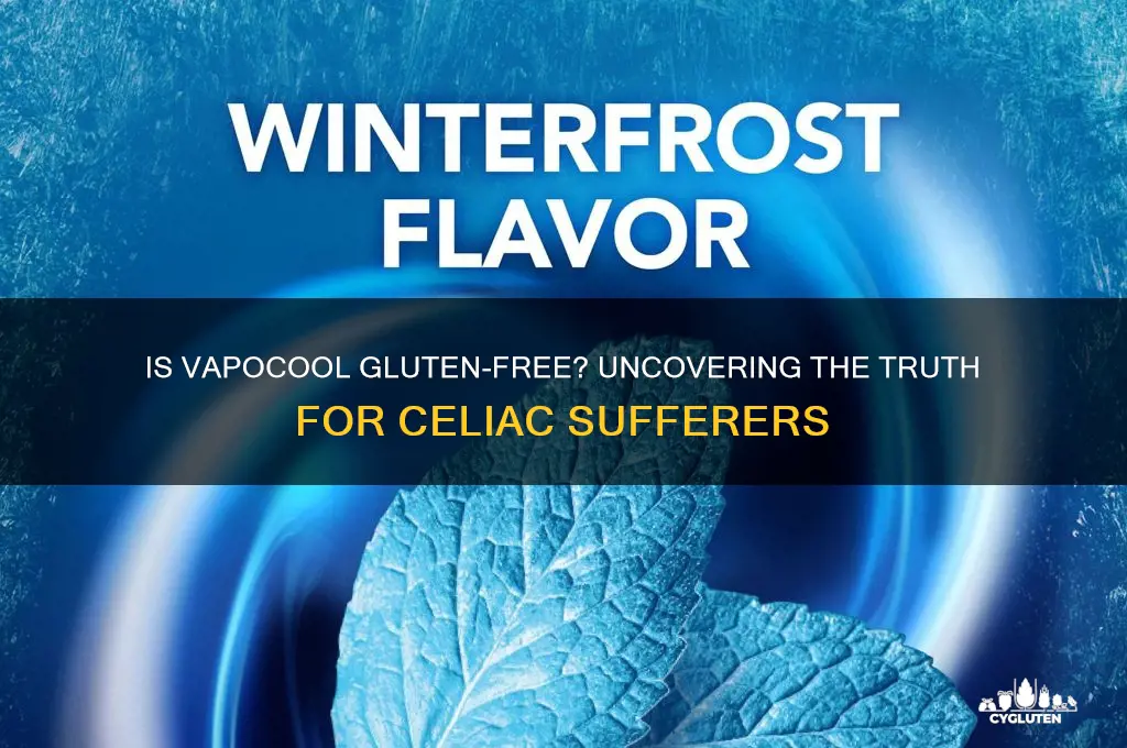 is vapocool gluten free