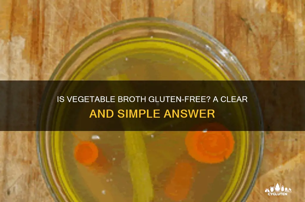is vegetable broth gluten free