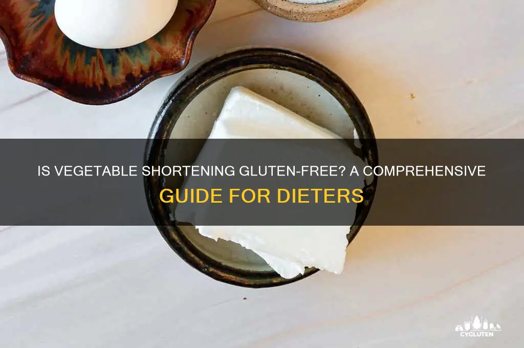 is vegetable shortening gluten free