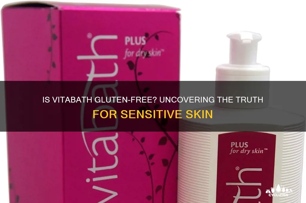 is vitabath gluten free