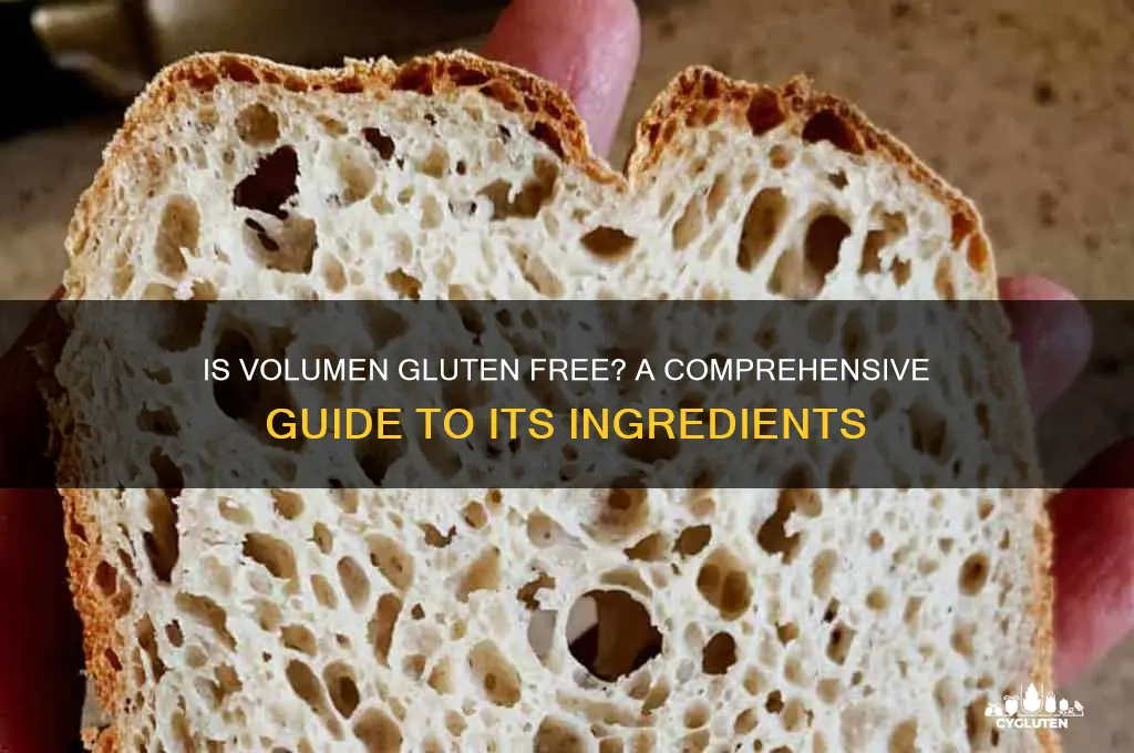 is volumen gluten free