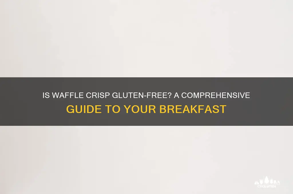 is waffle crisp gluten free