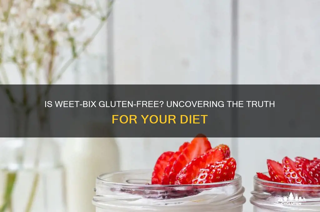is weetbix gluten free
