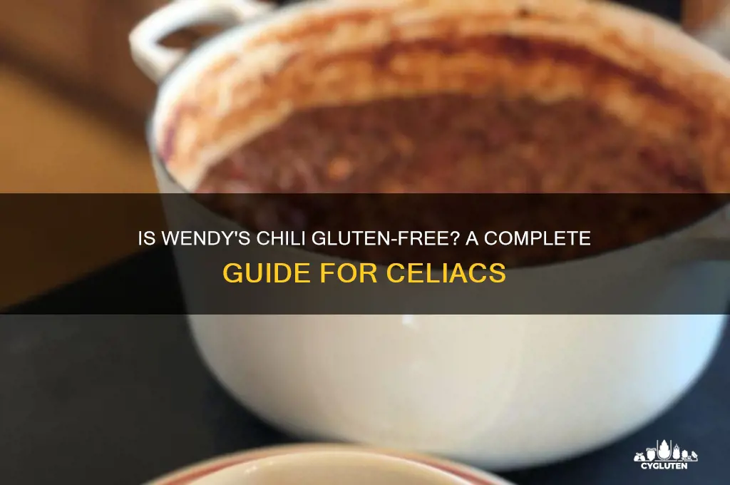 is wendys chilli gluten free