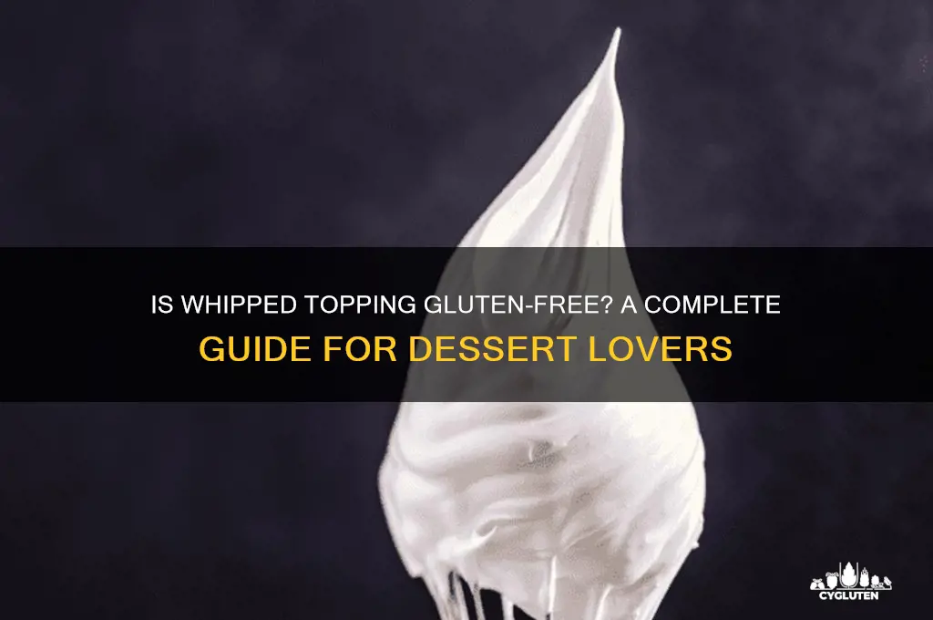 is whipped topping gluten free