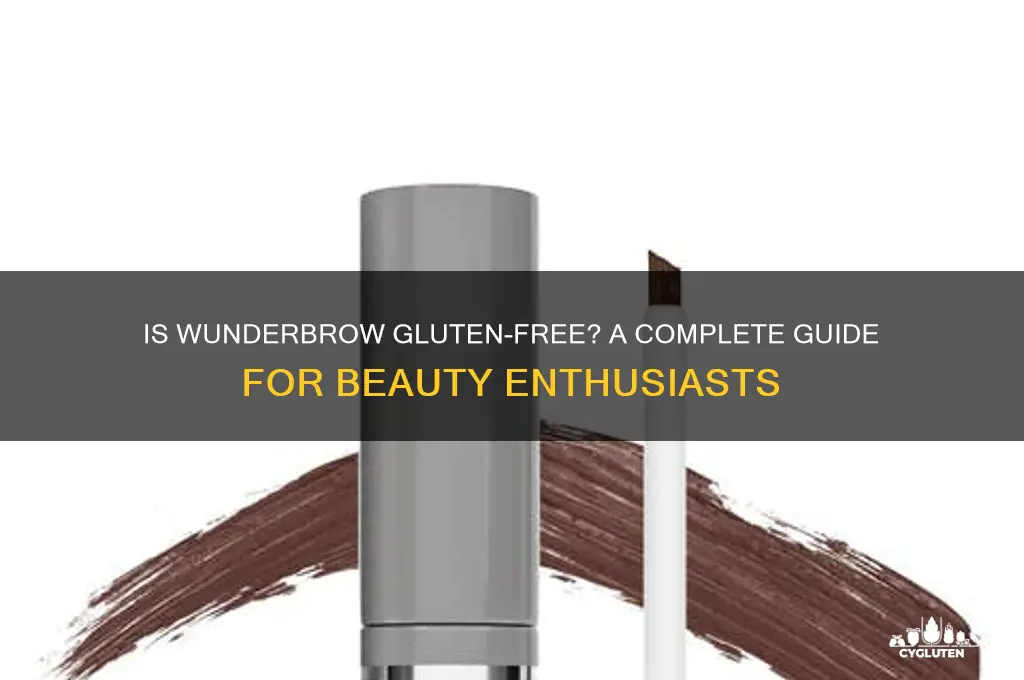 is wunderbrow gluten free