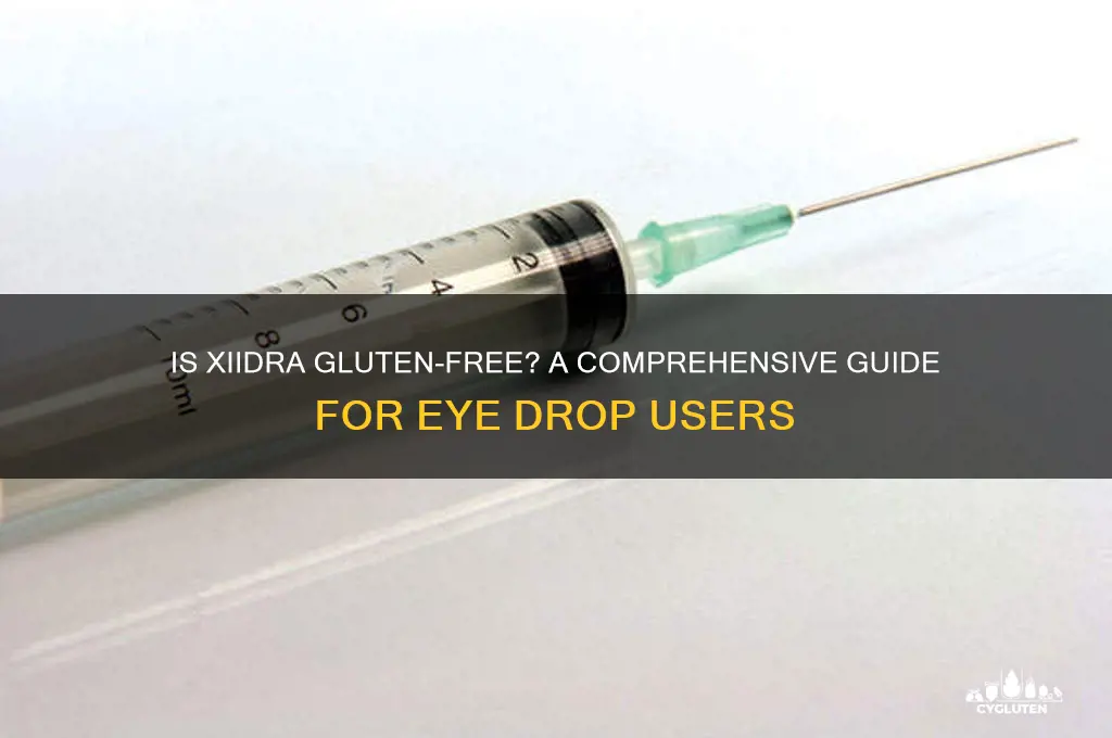 is xiidra gluten free
