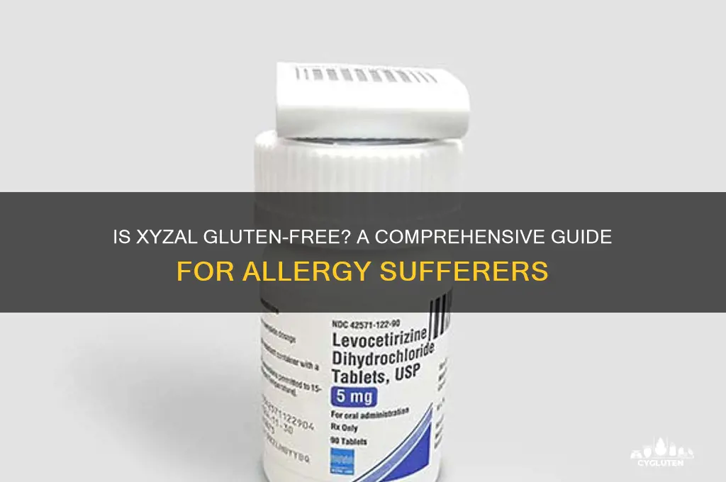 is xyzal gluten free
