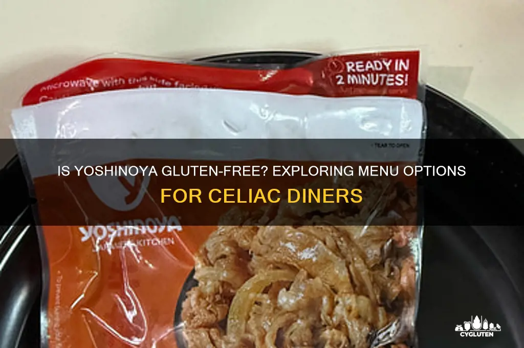 is yoshinoya gluten free