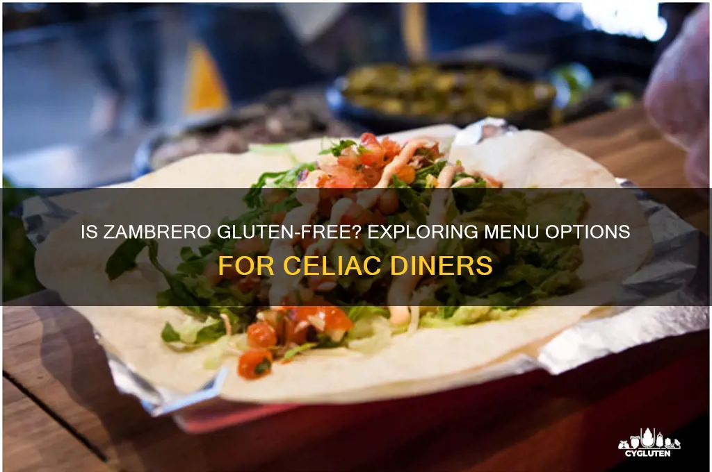 is zambrero gluten free