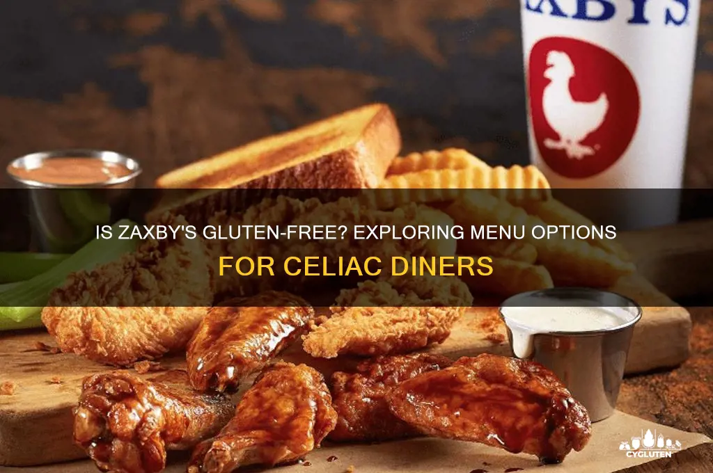 is zaxbys gluten free