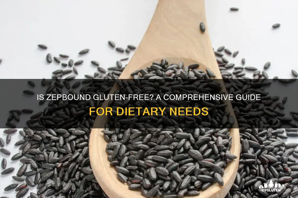 is zepbound gluten free