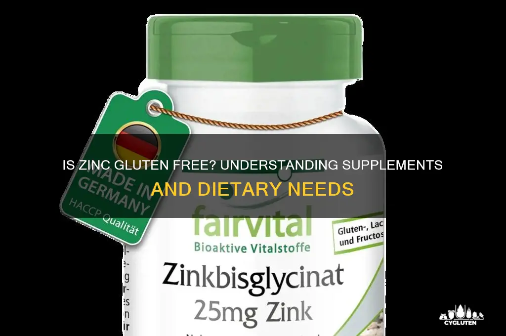 is zinc gluten free