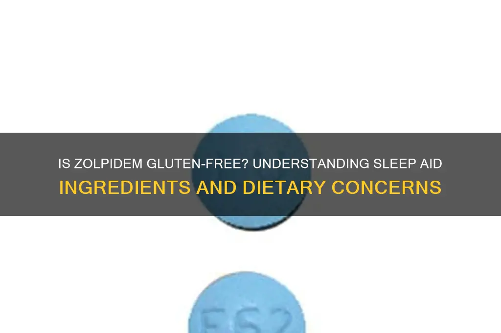 is zolpidem gluten free