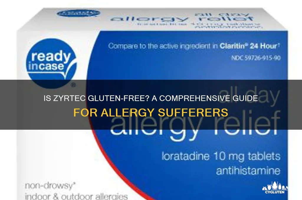 is zyrtec gluten-free